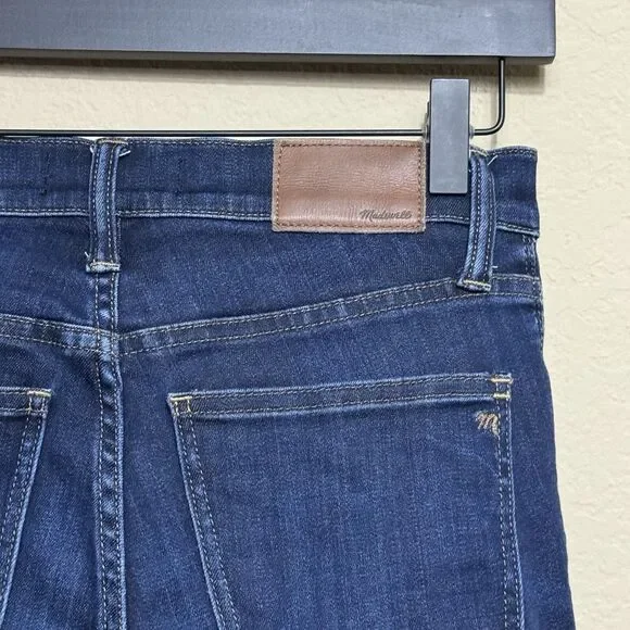 Madewell Larkspur Dark Wash 9-Inch High-Rise Skinny Jeans Women's 25S Stretch - Picture 9 of 16